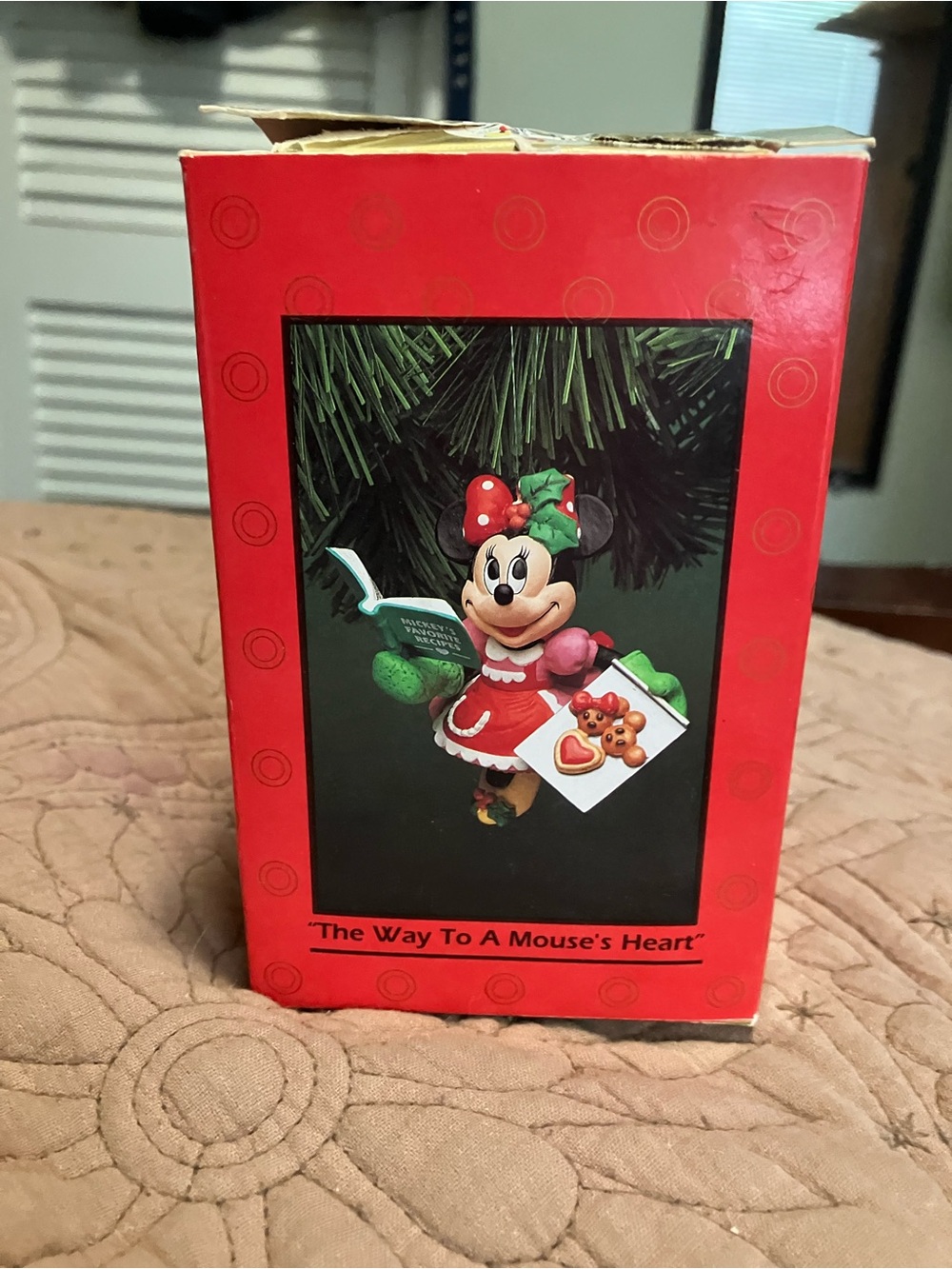 Disney Minnie Mouse Red Ornament - The Way To A Mouse's Heart
